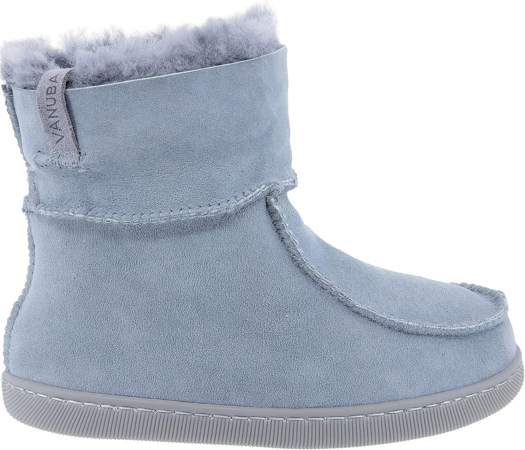 Vanuba - Kinder Hausschuhe Peppin, Lammfell Winterschuhe, Baby Schuhe, Junge und Mädchen, Echtleder,