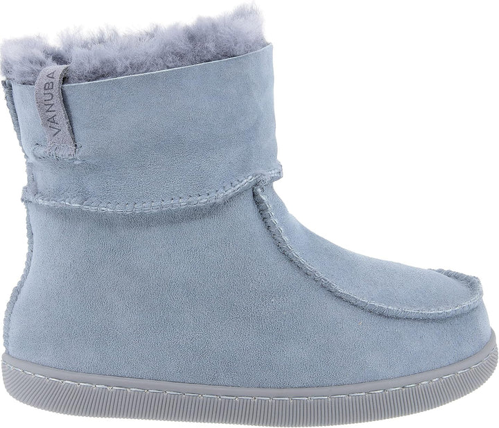 Vanuba - Kinder Hausschuhe Peppin, Lammfell Winterschuhe, Baby Schuhe, Junge und Mädchen, Echtleder,