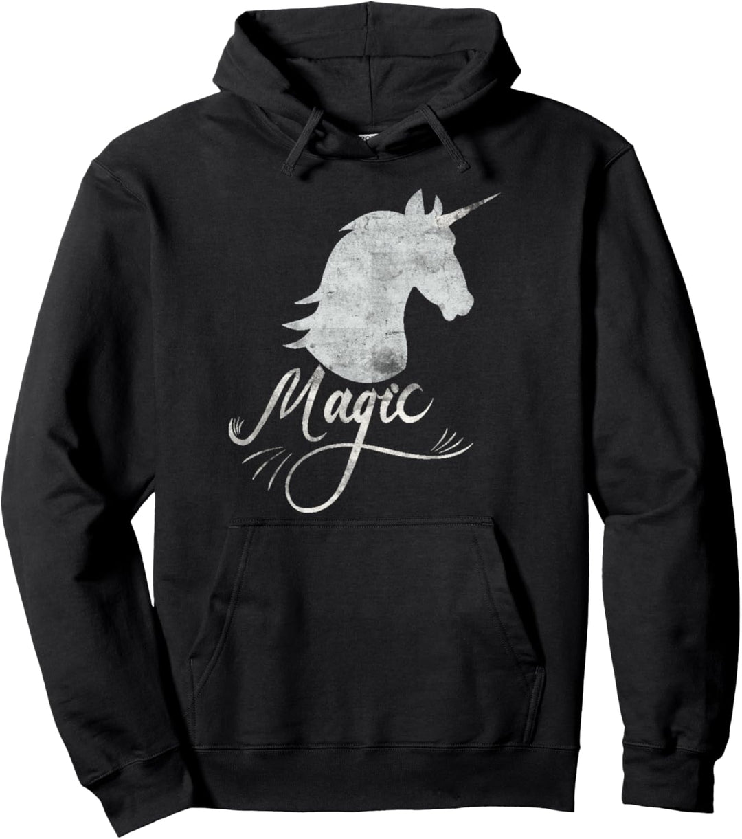 Nette Fantasie magische Einhorn-Silhouette Pullover Hoodie