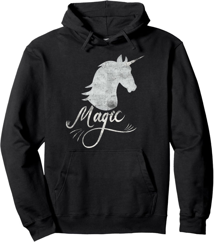 Nette Fantasie magische Einhorn-Silhouette Pullover Hoodie