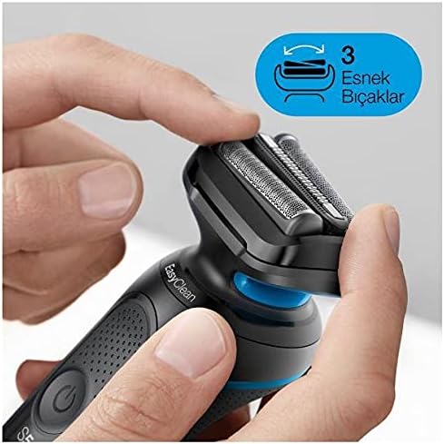 Braun Series 5s Rasierer Herren, Elektrorasierer Mit 3 Flexiblen Klingen, Präzisionstrimmer, 50 Min