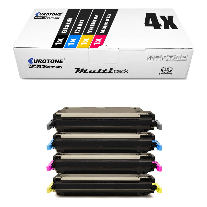 4X Eurotone Toner kompatibel für Canon I-Sensys MF 8450 ersetzt 711BK/717 Black Cyan Magenta Yellow