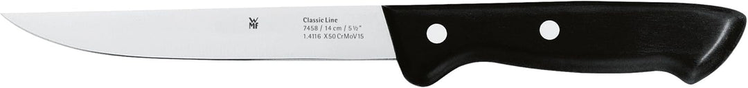 WMF Classic Line Messerblock mit Messerset 7-teilig, bestückt, 5 Messer, Wetzstahl, Buchenholz-Block