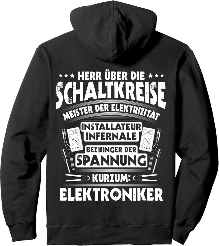 Elektriker Herr Über Die Schaltkreise Elektroniker Pullover Hoodie