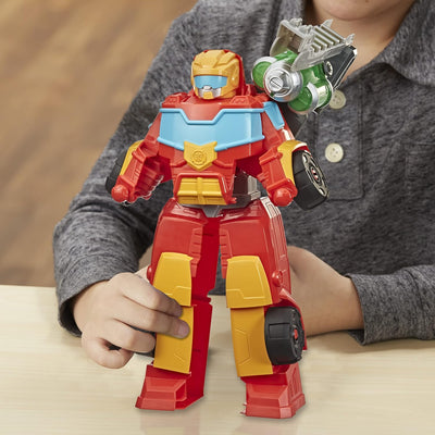 Transformers Rescue Bots Academy Rescue Power Hot Shot verwandelbarer Roboter, Action-Figur mit Lich