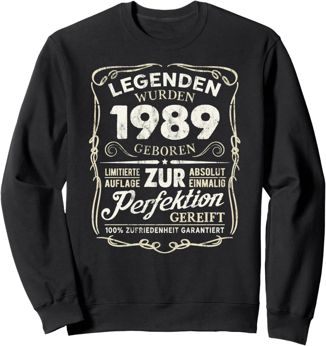 35 Geburtstag Geschenk Lustig 1989 Mann Frau Jahre Party Sweatshirt