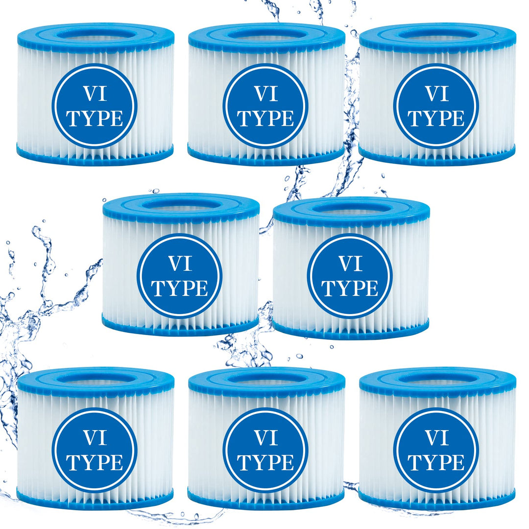 8 Stück Filter Cartridge VI, Typ VI Spa-Filter, 8 Stück