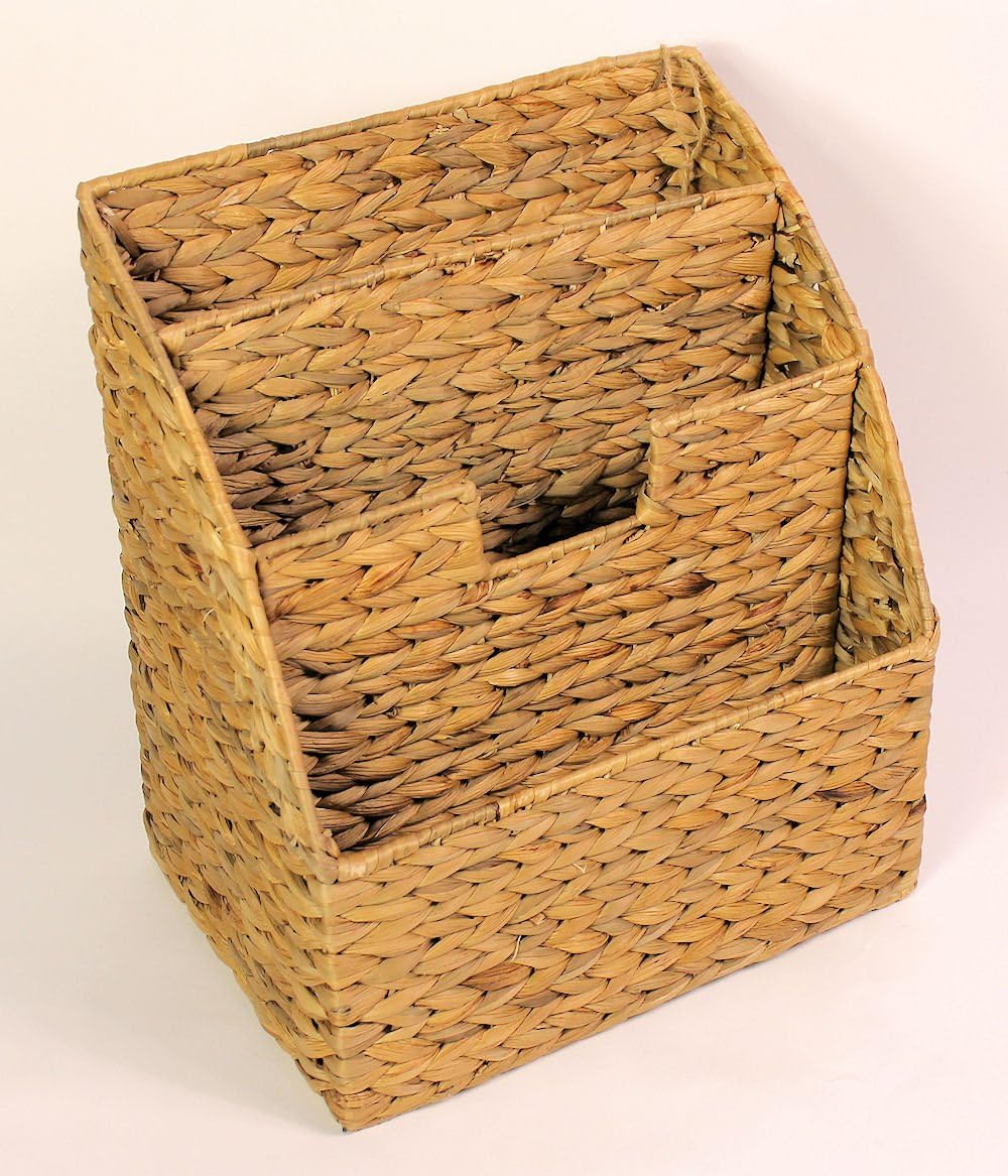 Zeitungsständer , Zeitungskorb Wasserhyazinthe 30 x 21 cm H 34 cm