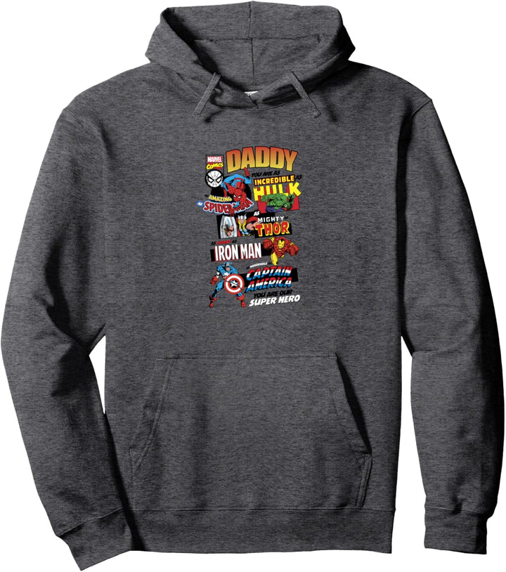 Marvel Avengers Vatertag Retro Comic Pullover Hoodie