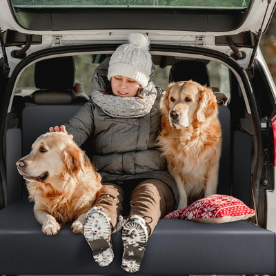 AiQInu Kofferraumschutz Hund mit Seiten und Ladekantenschutz, Universal Hundedecke Auto Kofferraum S