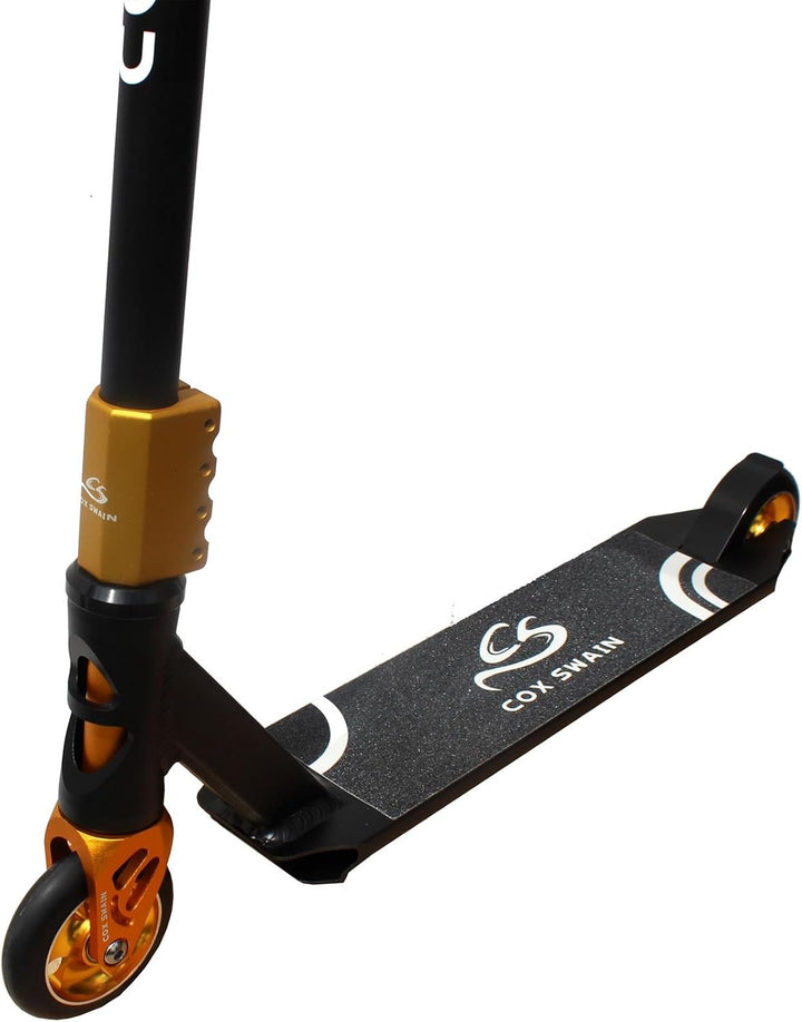 Cox Swain Stunt Scooter X-385, SCS-Kompression, CNC Fork, 100mm PU/Alu Rollen, ABEC 9, Kinder + Erwa