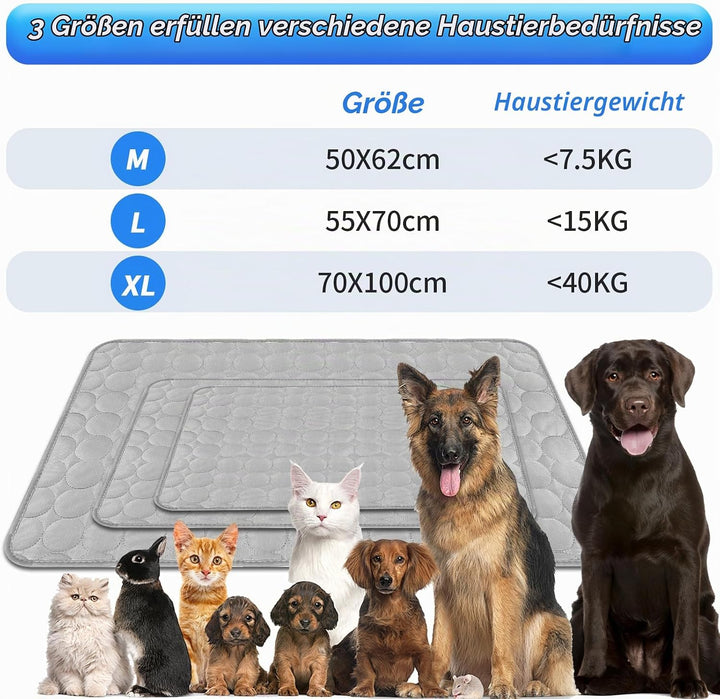 Kühldecke Katze Kühlmatte für Kaninchen 70×55cm Kühlkissen Hund Hunde Kühlende Hundehütte Kühl Unter