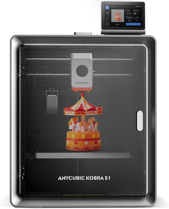 Anycubic Kobra S1 3D-Drucker, Geschlossene CoreXY-Struktur, 600 mm/s Schnelles Drucken, 320 °C Hoten