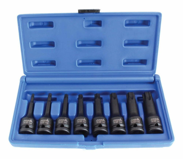 Torx Schlagschraubernüsse 1/2" Steckschlüssel Satz T30-T80 8-tlg.