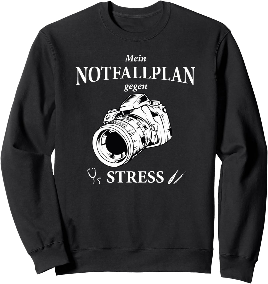 Notfallplan Fotografieren - Kamera Sweatshirt