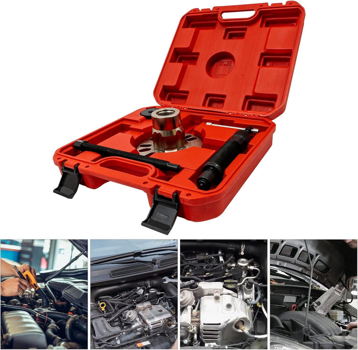PansyWind Hydraulik Radnabenabzieher 10T Profi-Set mit Transportkoffer | Antriebswellen Werkzeug für