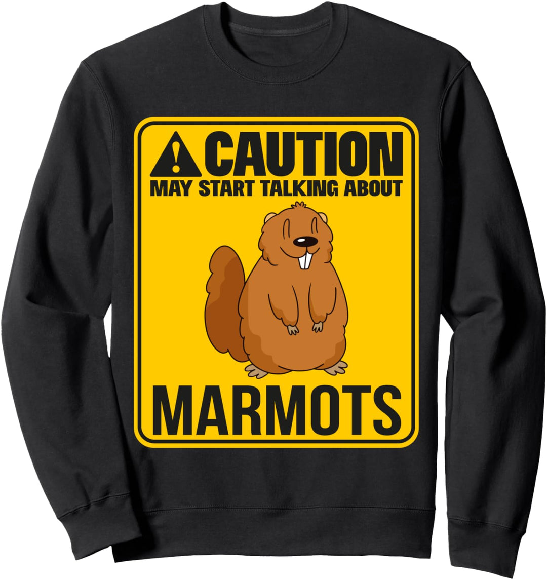 Könnte über Murmeltiere reden Nager Murmeltier Sweatshirt