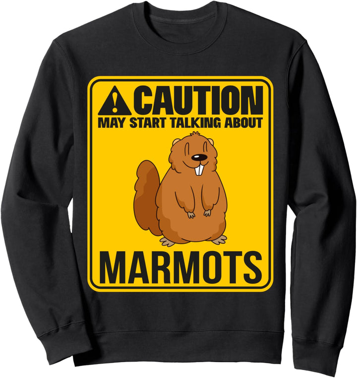 Könnte über Murmeltiere reden Nager Murmeltier Sweatshirt