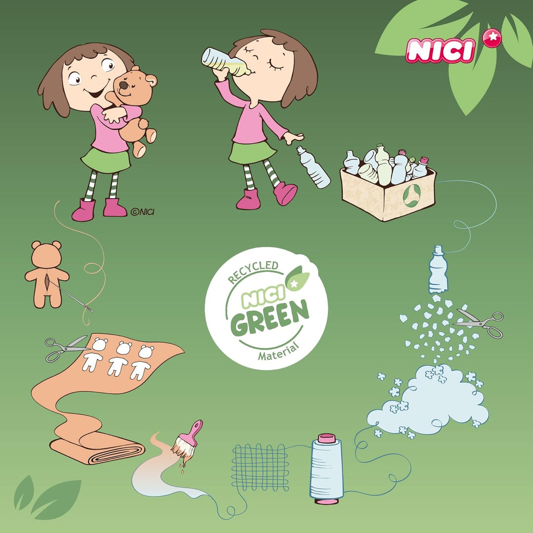 NICI Kuscheltier Pinguin Stas 16cm sitzend Green, 16cm