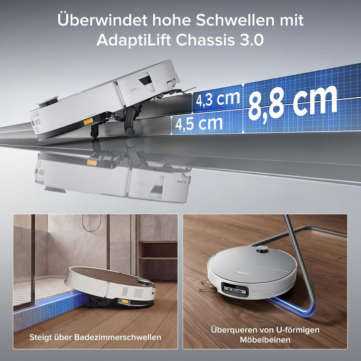 roborock Saros 20 Sonic Saugroboter mit Wischfunktion, VibraRise 5.0 Wischsystem, 36,000 Pa Saugkraf