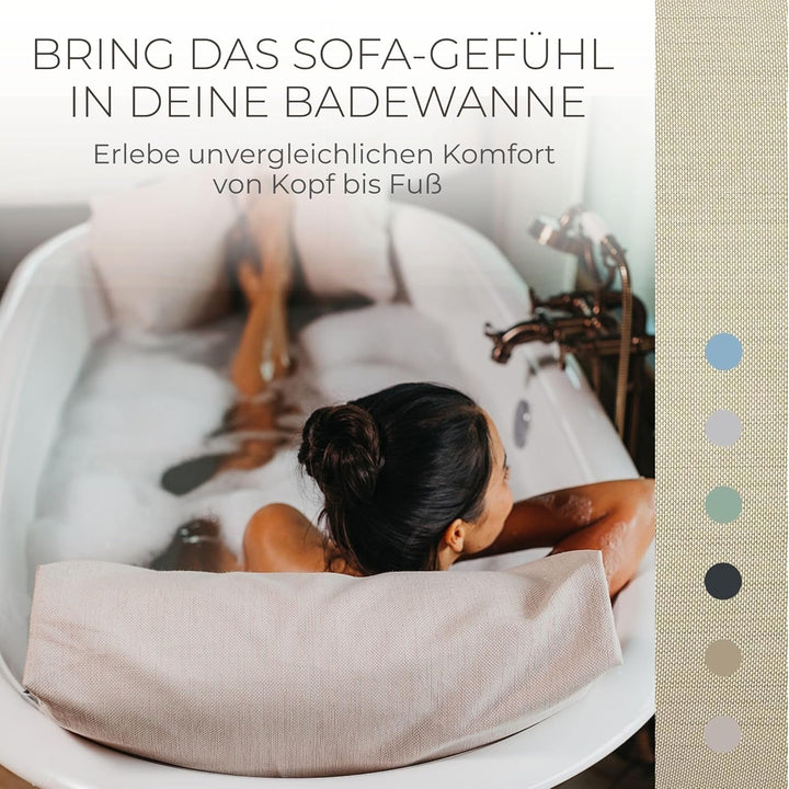 BADESOFA® Badewannenkissen 2er Set | Luxuriöses Bade-Kissen-Set für unvergleichbaren Komfort | Schne