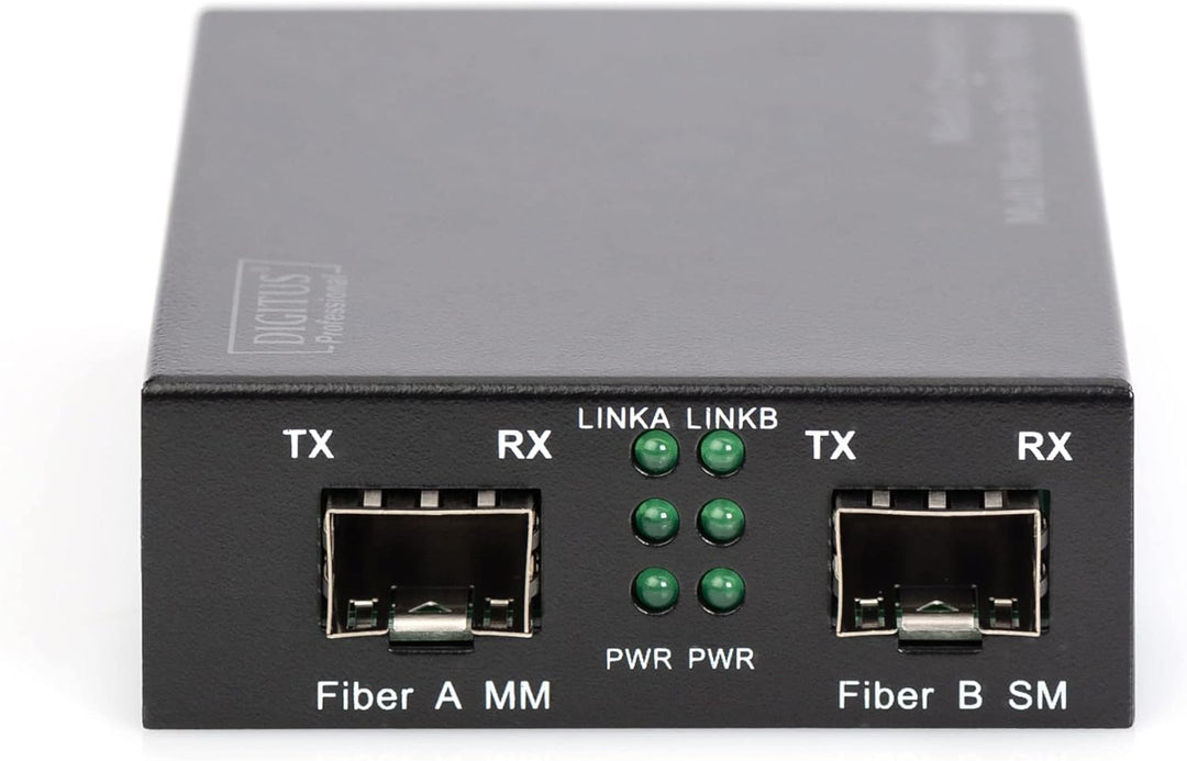 DIGITUS Medienkonverter - SFP Port - Gbit Ethernet - SFP / SFP - 100/1000Base-X - Multimode / Single