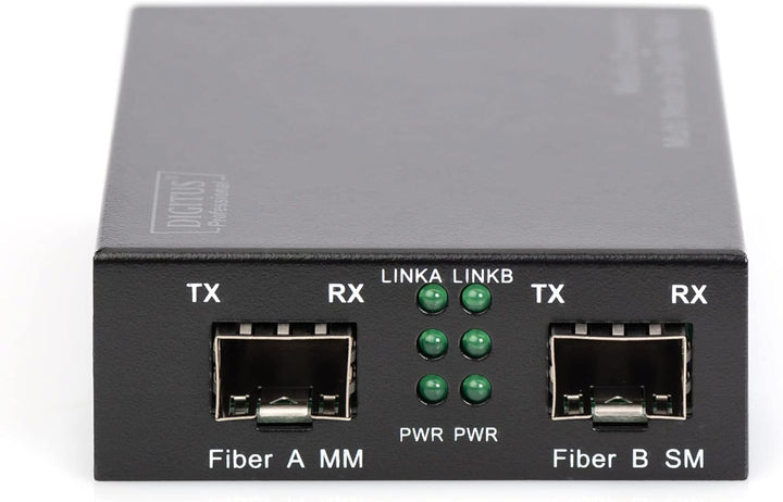 DIGITUS Medienkonverter - SFP Port - Gbit Ethernet - SFP / SFP - 100/1000Base-X - Multimode / Single