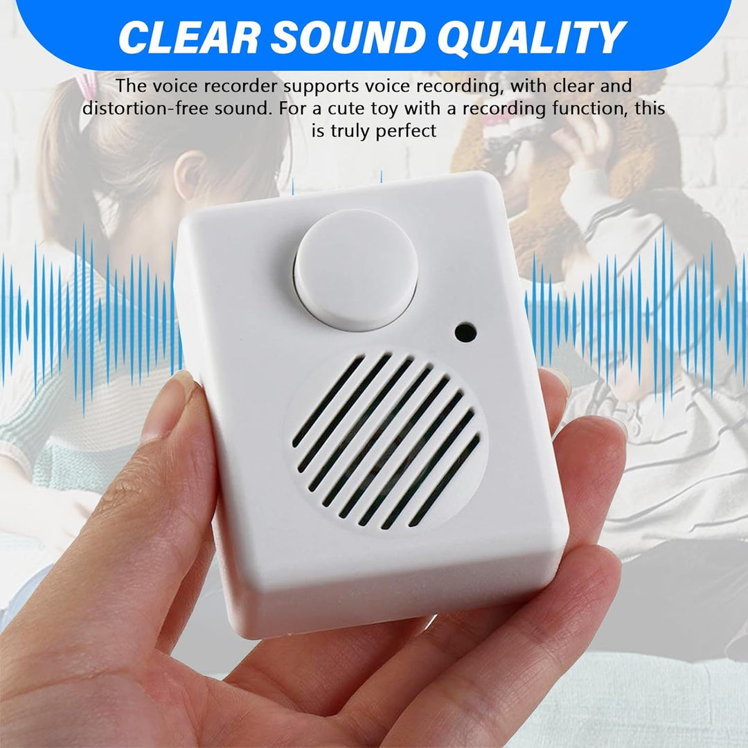 2 Stück Diktiergerät Für Stofftiere, Sprachmodul Für Kuscheltiere, Soundmodul Für Teddybär, Sprachmo