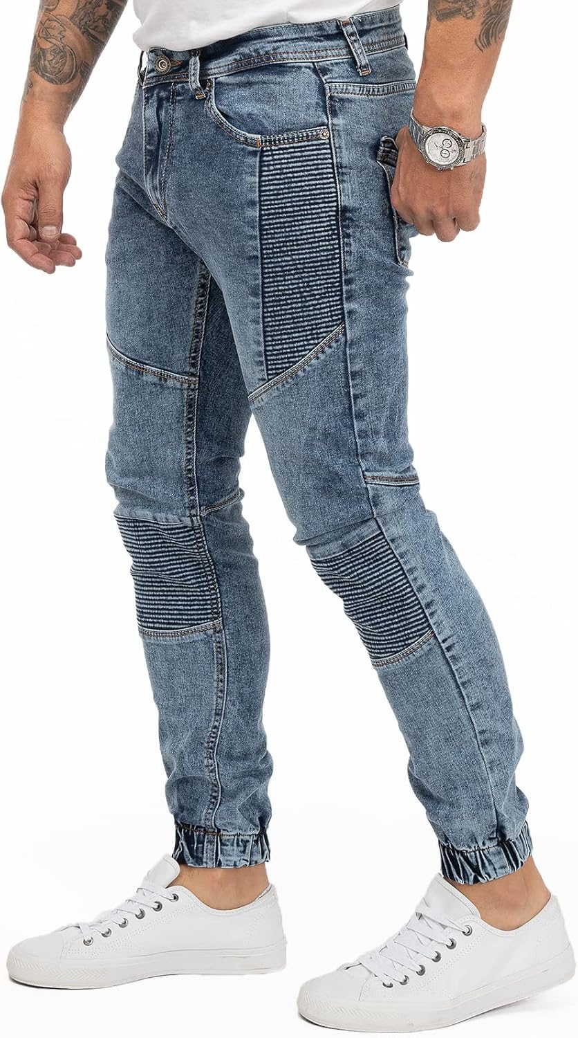 Rock Creek Herren Jeans Hose Tapered Fit M74 29W / 30L Rc-2182-blau, 29W / 30L Rc-2182-blau