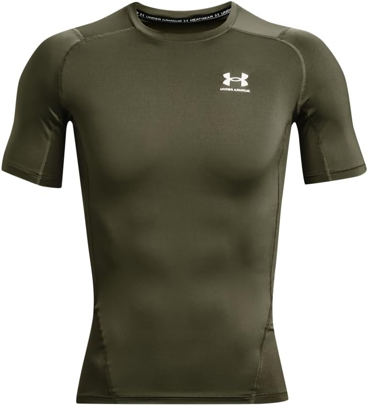 Under Armour Damen Armour HeatGear Compression Short Sleeve T-Shirt 3XL grün, 3XL grün