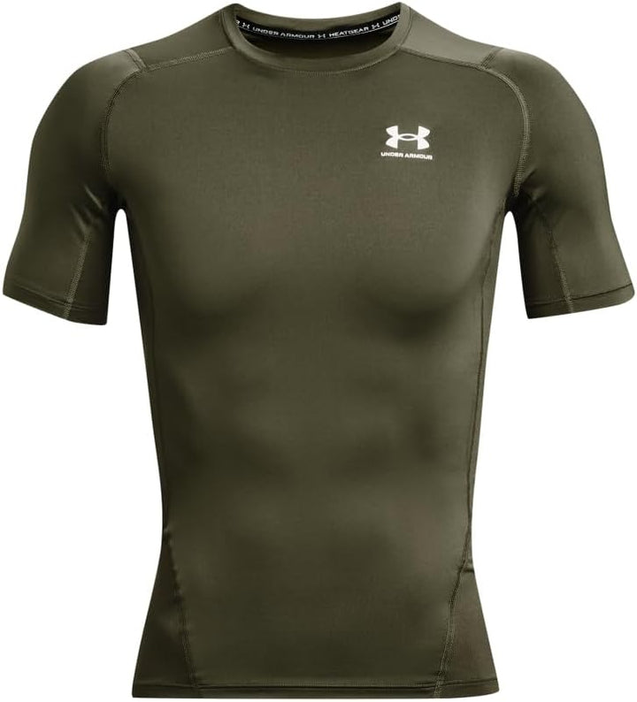 Under Armour Damen Armour HeatGear Compression Short Sleeve T-Shirt 3XL grün, 3XL grün