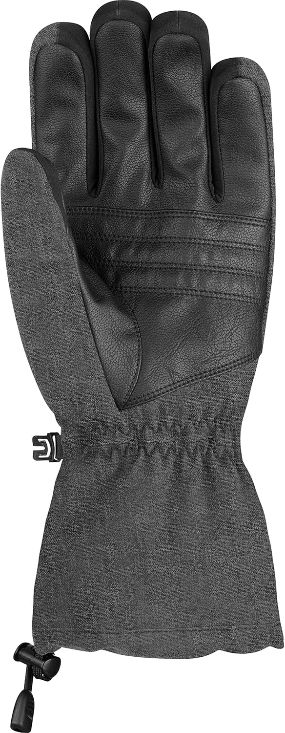 Reusch Herren Kondor R-TEX extra warmer, wasserdichter und atmungsaktiver Skihandschuh grau / schwar