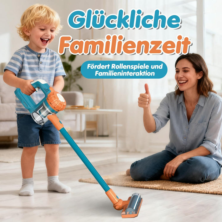 VARANO Spielzeug-Staubsauger für Kinder, Kinderstaubsauger mit echter Funktion, Staubsauger-Spielzeu