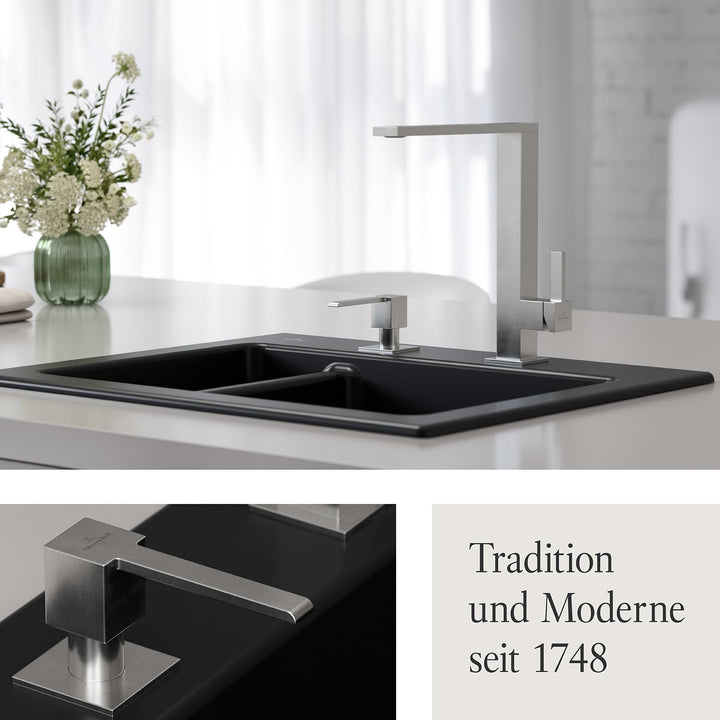 Villeroy &amp; Boch Zubehör | Seifenspender | Edelstahl massiv | 923630LC, 250 ml 250 ml Edelstahl Massi