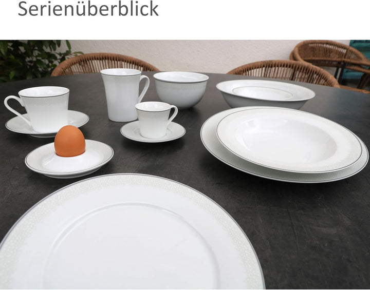 Ritzenhoff & Breker 6er Set Venezia Suppenteller I Ø21,8cm I 200ml I 6 Personen I Elegante Tiefe Tel