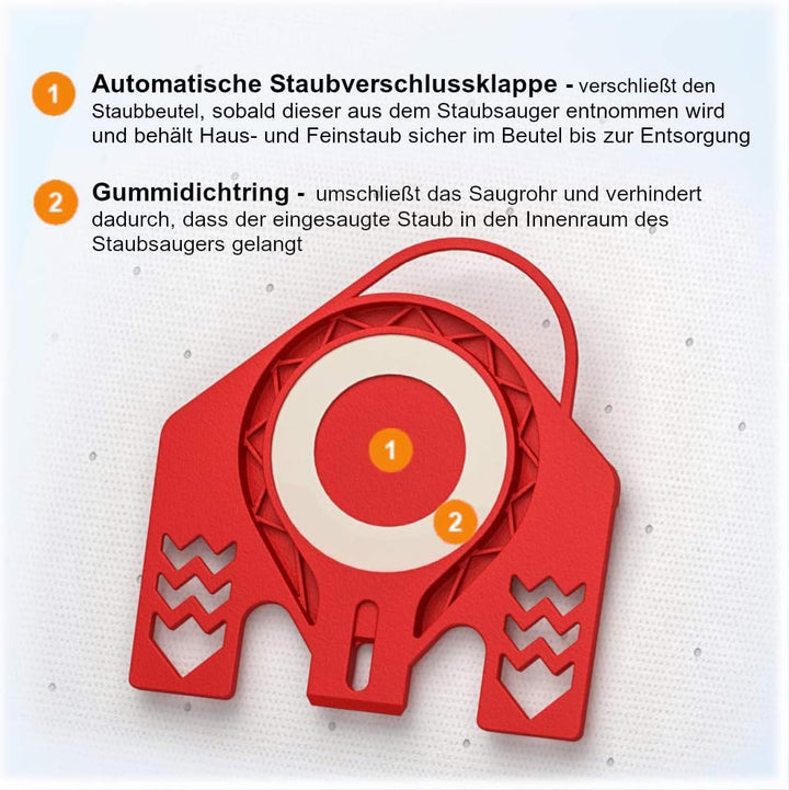 McFilter I 20 Staubsaugerbeutel geeignet als Alternative für Swirl M 50 Staubbeutel, Beutel-Typ MSM
