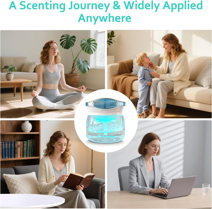 Lufterfrischer Luftbefeuchter Aroma Diffuser Ioniser with 30ml Essential Oils, Dayear Aromatisierer