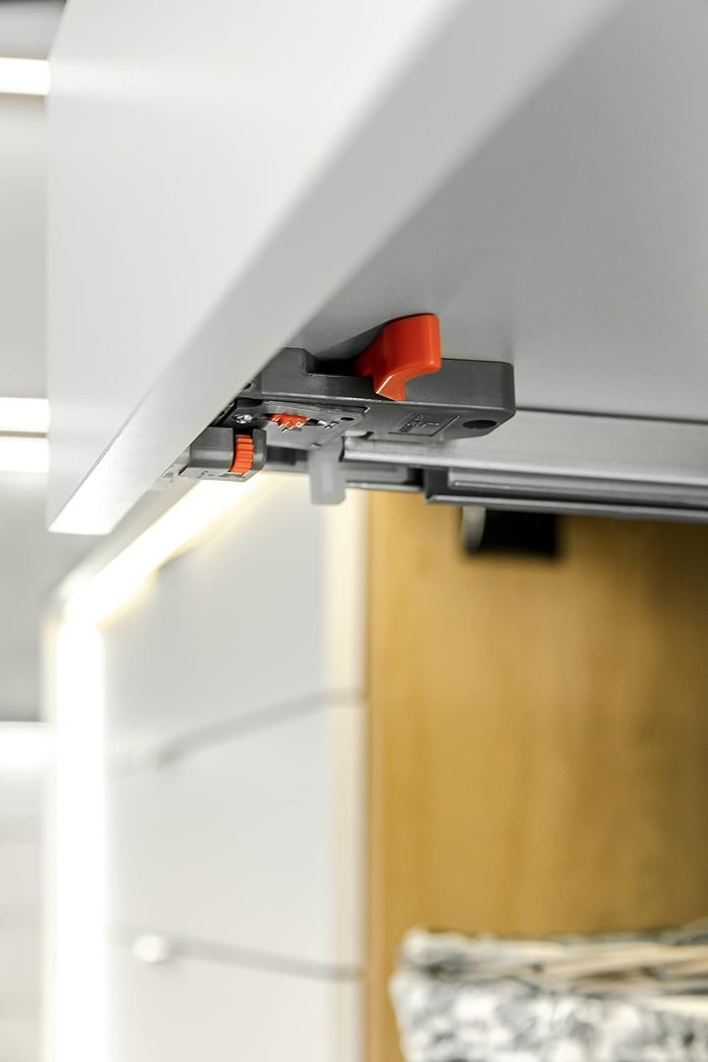 GTV Unterflurführung Schubladenschienen Vollauszüge Schubladenauszüge - 550 mm - Soft-Close Schienen