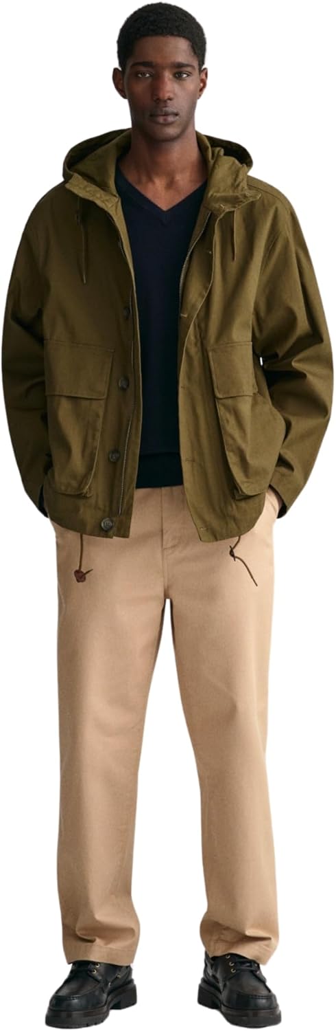 GANT Pullover mit V-Ausschnitt aus Einer Baumwoll-Wollmischung Herren 4XL Abendblau, 4XL Abendblau