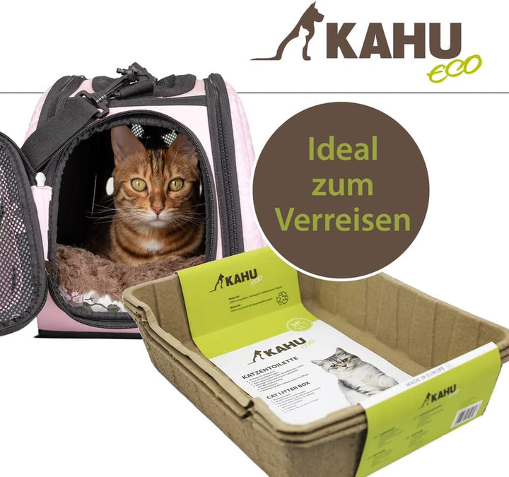 KAHU ECO Katzentoilette • aus 100% recyceltem, biologisch abbaubarem Papier • cat Litter • Katzenklo