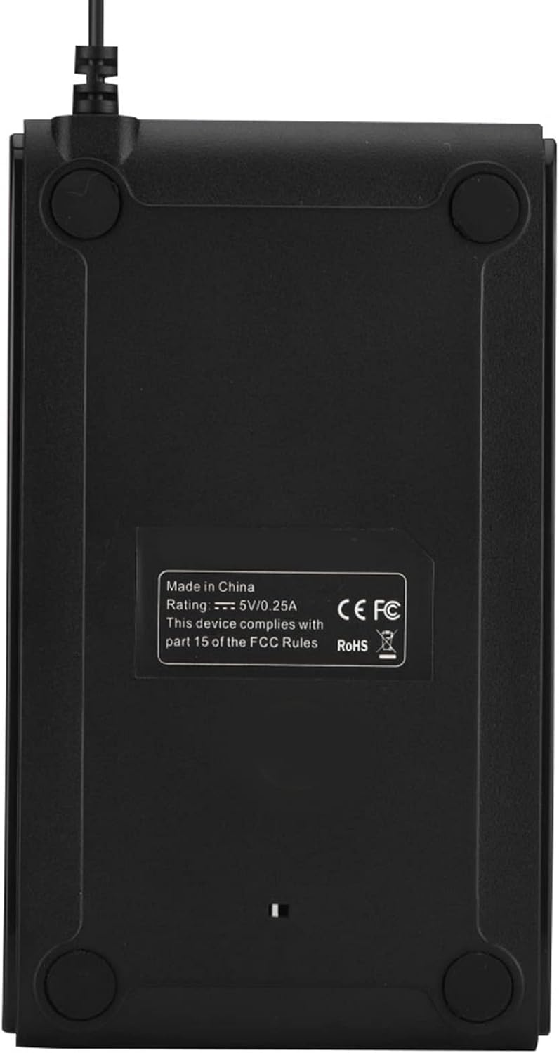 USB-Ziffernblock mit 19 kabelgebundenen Tasten und mechanischem Touch-Feeling (10 Millionen Klicks),