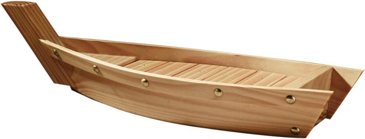 Housoutil Boot Geformtes Gericht Sashi-Platte Aus Holz Sushi-Boot-Platte Sushi-servierboot Japanisch