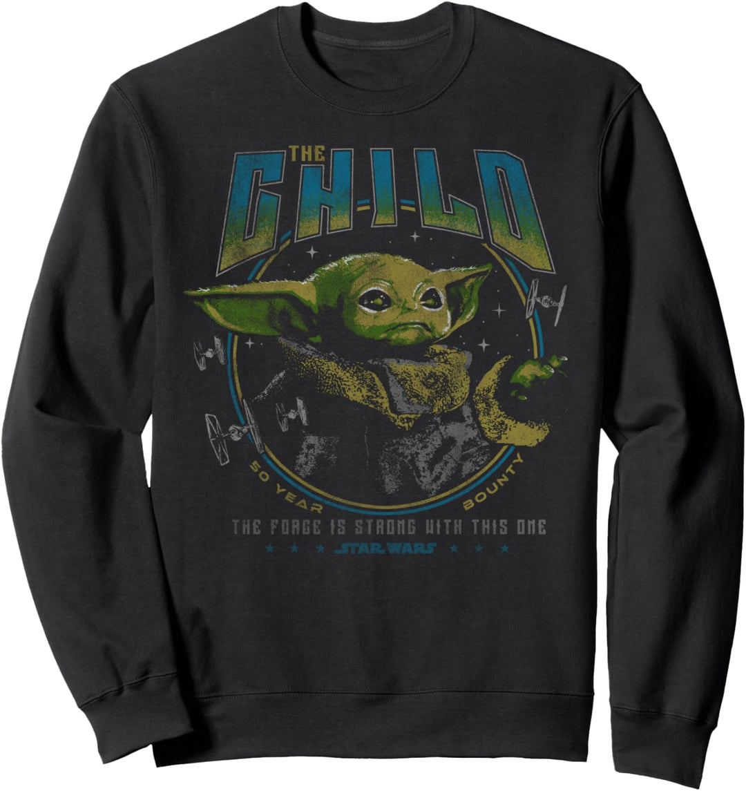 Star Wars Mandalorian The Child Force Is Strong Dark Sweatshirt
