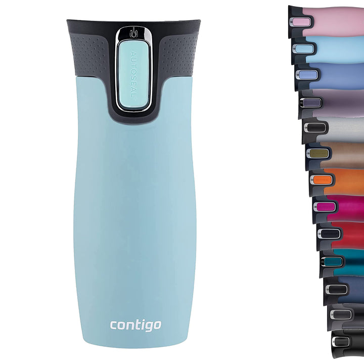 Contigo West Loop Autoseal Thermobecher, Edelstahl Isolierbecher, Kaffeebecher To Go, BPA frei, ausl