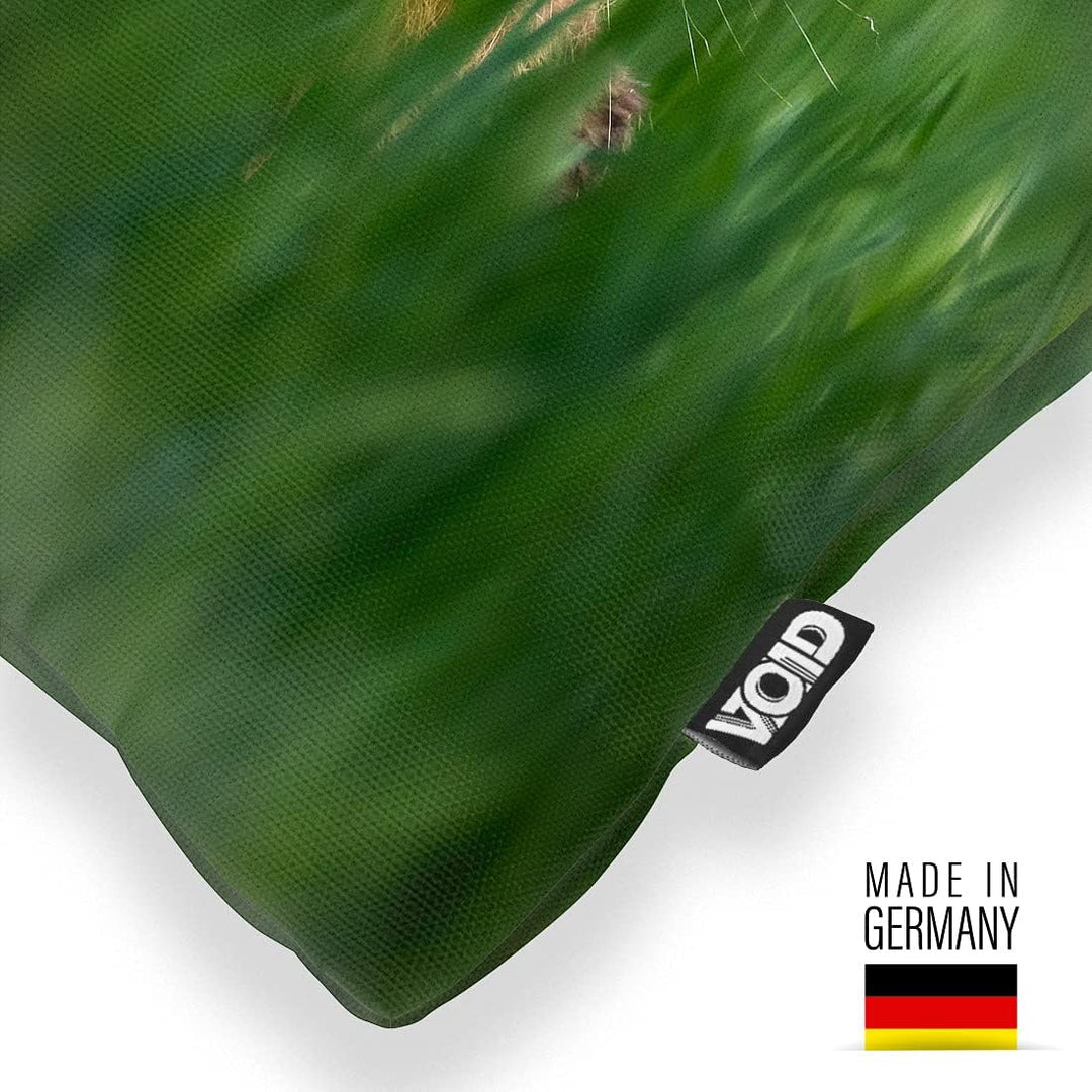 VOID Hase Wiese Sommer Kissenbezug 50x50 Kissenhülle Polyester Zierkissen Couchkissen Ostern Osterde