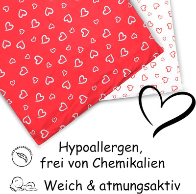 PinkZebra Baby- & Kinderbettwäsche: Decke 100 x 135 cm + Kissen 40 x 60 cm, für Mädchen & Jungs aus