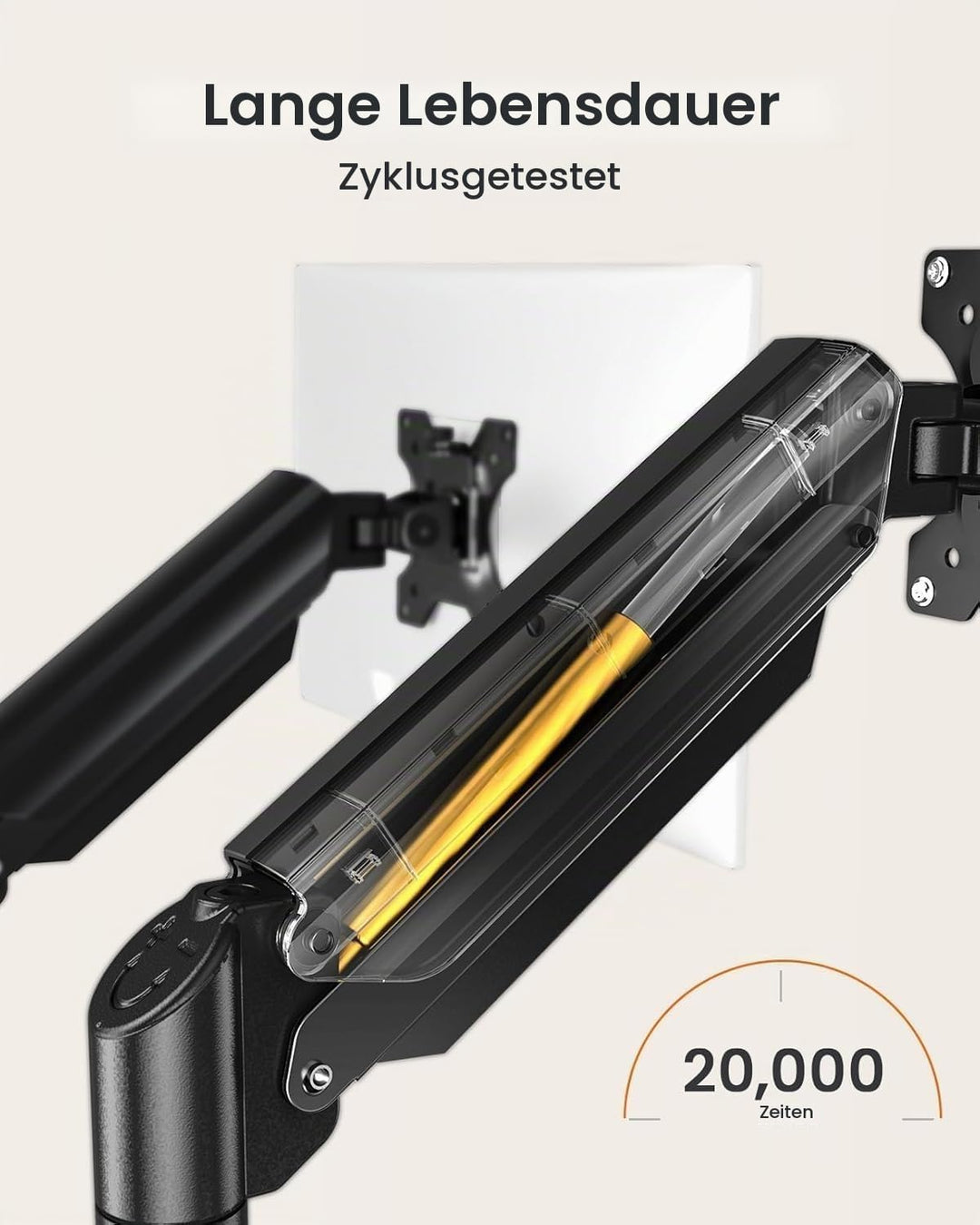 ErGear Monitor Halterung 2 Monitore für 17 bis 32 Zoll Bildschirme, Bildschirmhalterung 2 Monitore,