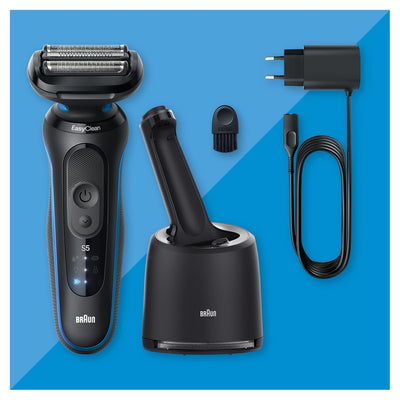 Braun Series 5 Elektrorasierer für Herren, Nass- und Trockenrasur, Turbo und Standard Modus, Wasserd