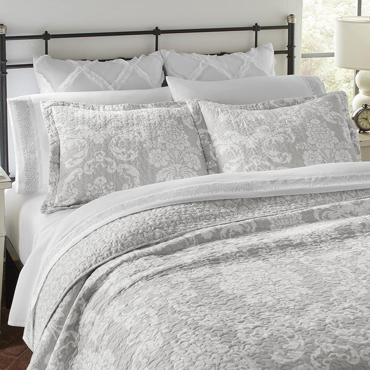 Laura Ashley Bettwäsche-Set aus Baumwolle, wendbar, mit passenden Kissenbezügen, leichte Heimdekorat