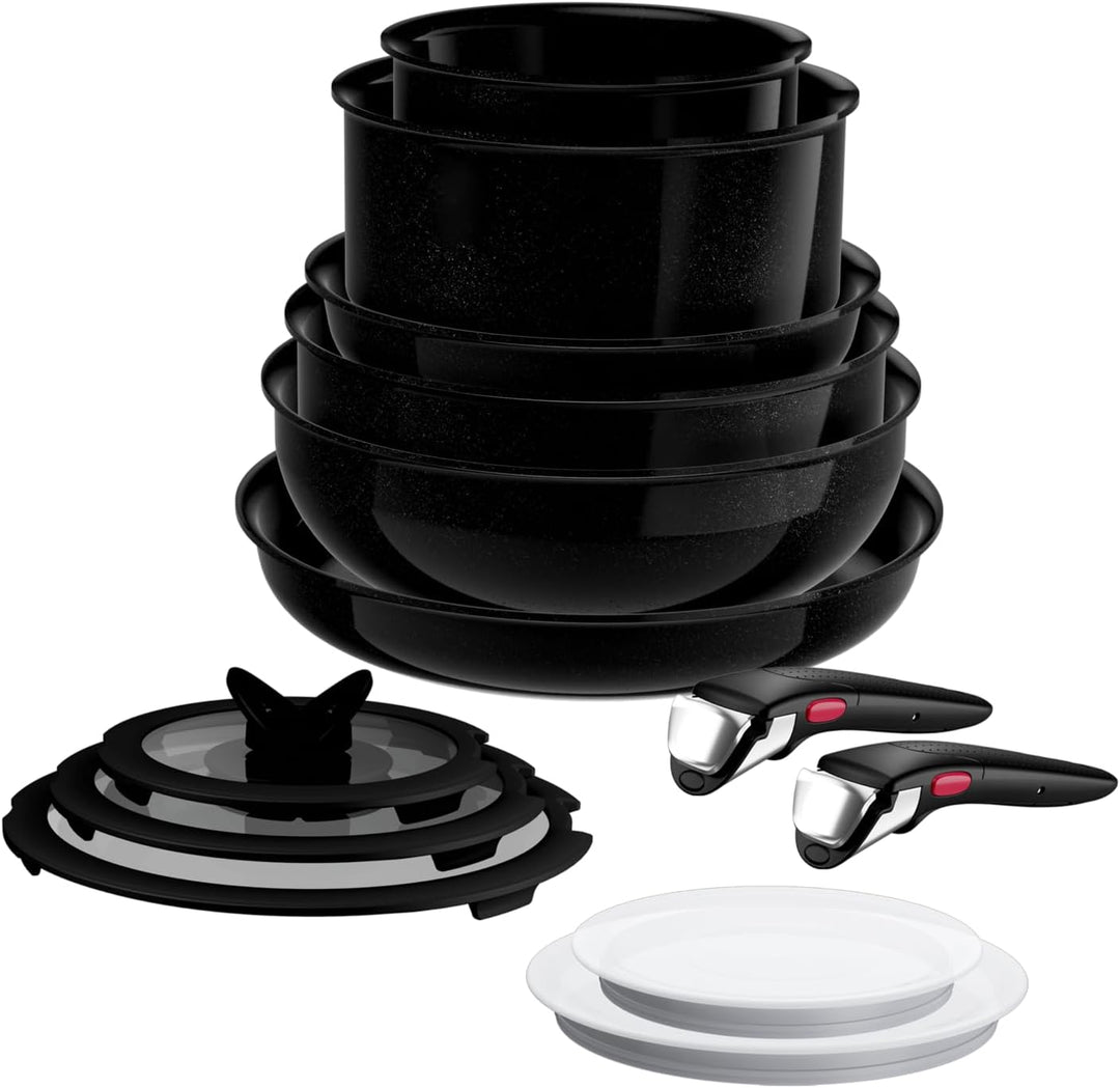 Tefal Ingenio Explore On 13-tlg. Kochgeschirr-Set, keramische Fusion Core Antihaftversiegelung, plat
